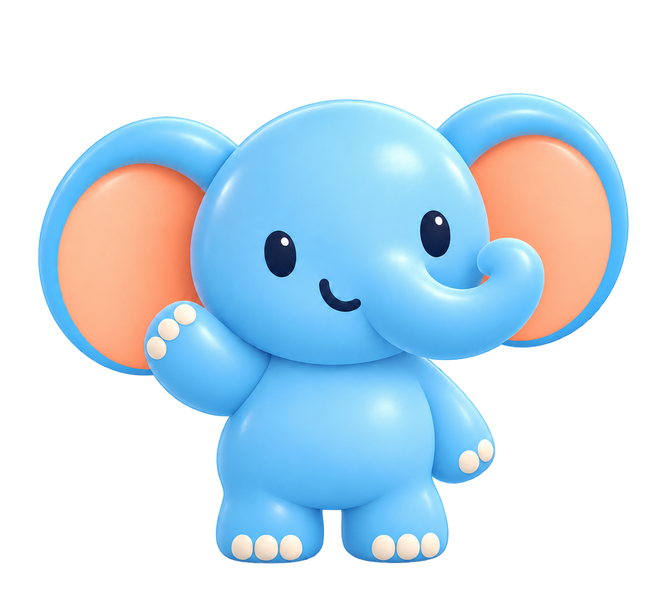 Ellie the Ellumi elephant waving